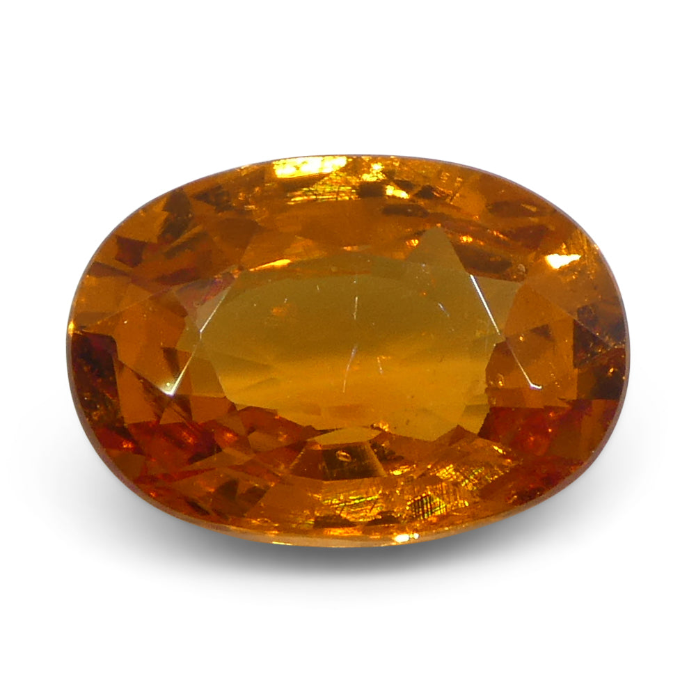 2.29ct Oval Fanta Orange Mandarin Spessartite/Spessartine Garnet from Namibia - Skyjems Wholesale Gemstones