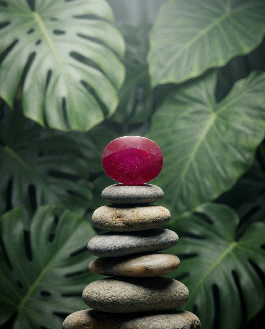 3.36ct Oval Mozambique Red Ruby, GIA Certified Natural Gemstone by SkyJems, Premium Canadian Gem Specialists