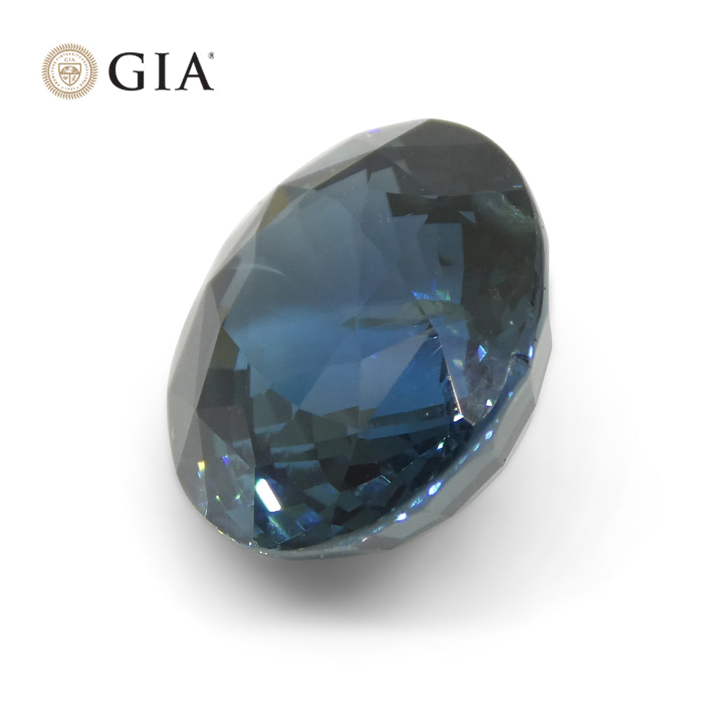 6.84ct Oval Teal Blue Mermaid Sapphire GIA Certified Ethiopia - Skyjems Wholesale Gemstones
