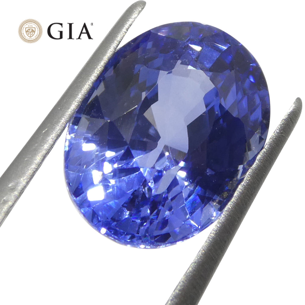 3.65ct Oval Blue Sapphire from Sri Lanka, GIA Certified Natural Gemstone by SkyJems Canadian Gem Experts