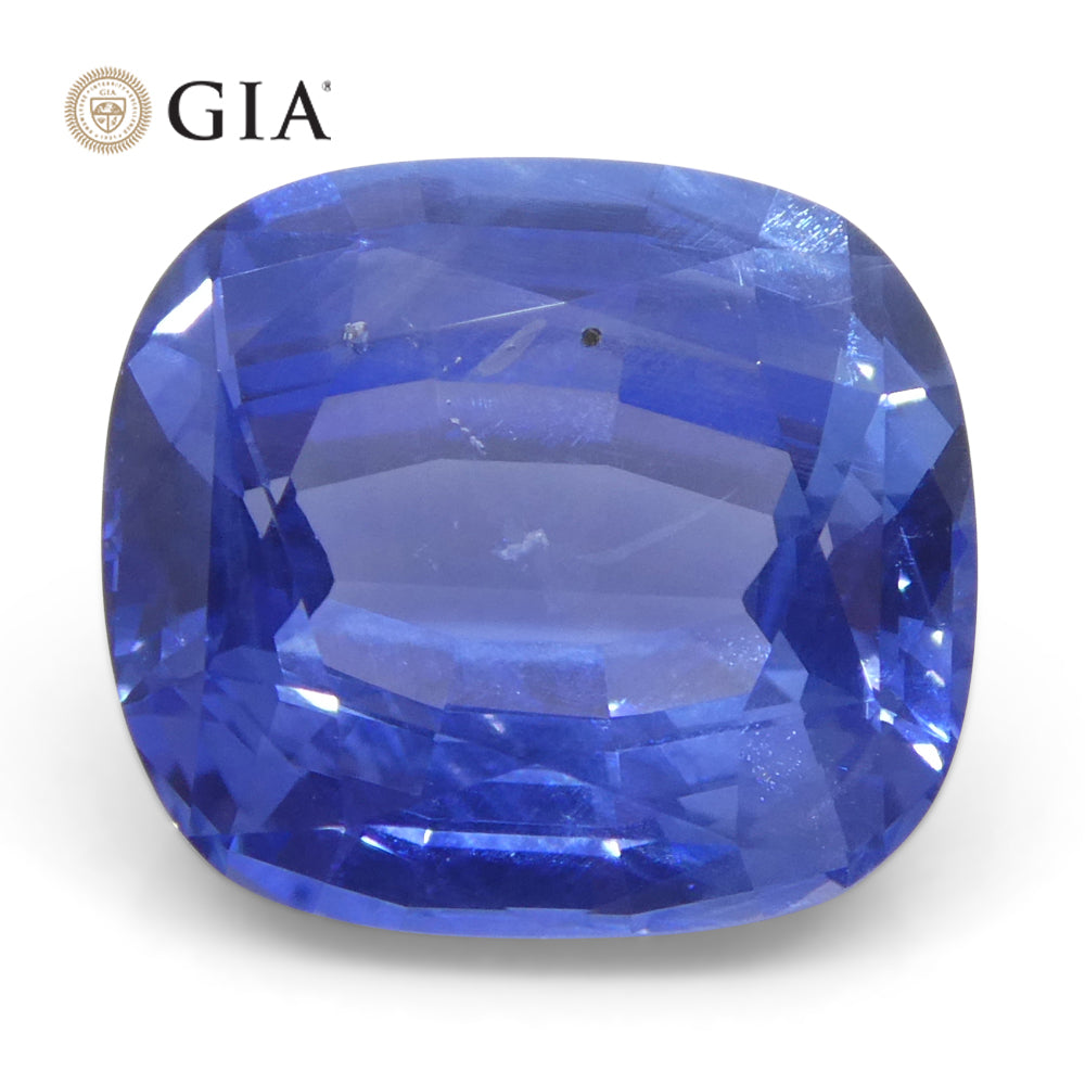 5.09ct Cushion Blue Sapphire GIA Certified Sri Lanka Unheated - Skyjems Wholesale Gemstones