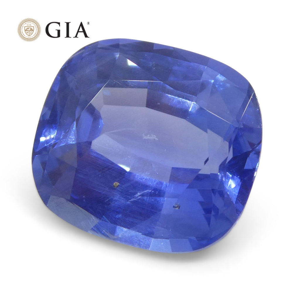 5.09ct Cushion Blue Sapphire GIA Certified Sri Lanka Unheated - Skyjems Wholesale Gemstones