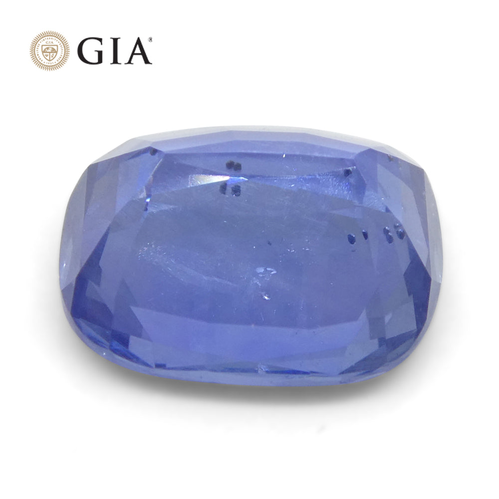5.09ct Cushion Blue Sapphire GIA Certified Sri Lanka Unheated - Skyjems Wholesale Gemstones