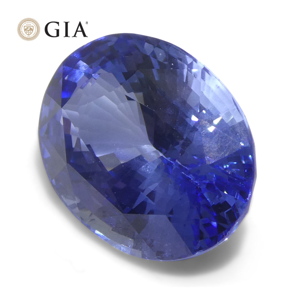 6.52ct Oval Blue Sapphire from Sri Lanka, GIA certified natural gemstone by SkyJems, premium Ceylon blue corundum