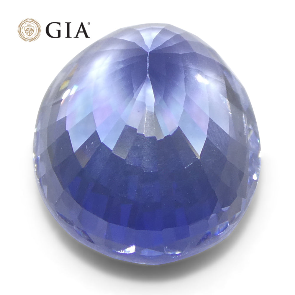 6.52ct Oval Blue Sapphire from Sri Lanka, GIA certified natural gemstone by SkyJems, premium Ceylon blue corundum