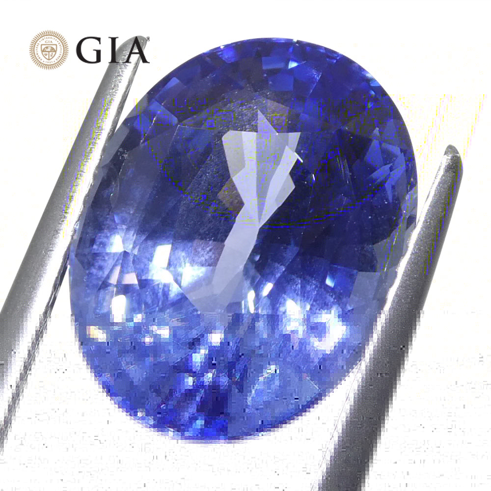 6.52ct Oval Blue Sapphire from Sri Lanka, GIA certified natural gemstone by SkyJems, premium Ceylon blue corundum