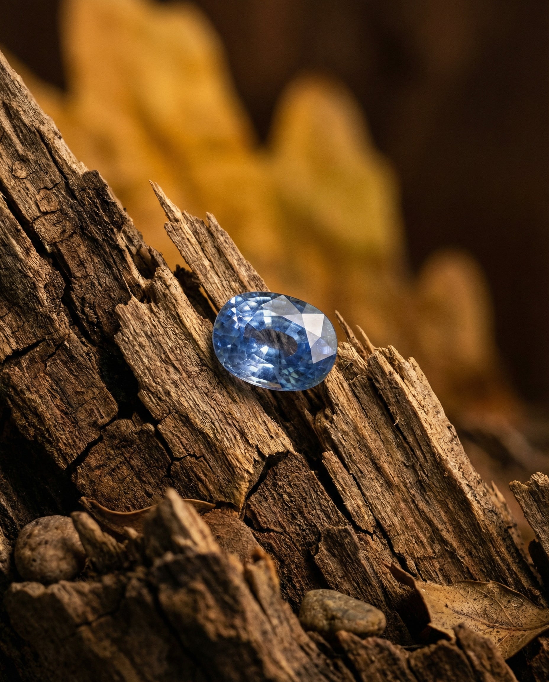 14.12ct Oval Blue Sapphire GIA Certified Madagascar - Skyjems Wholesale Gemstones