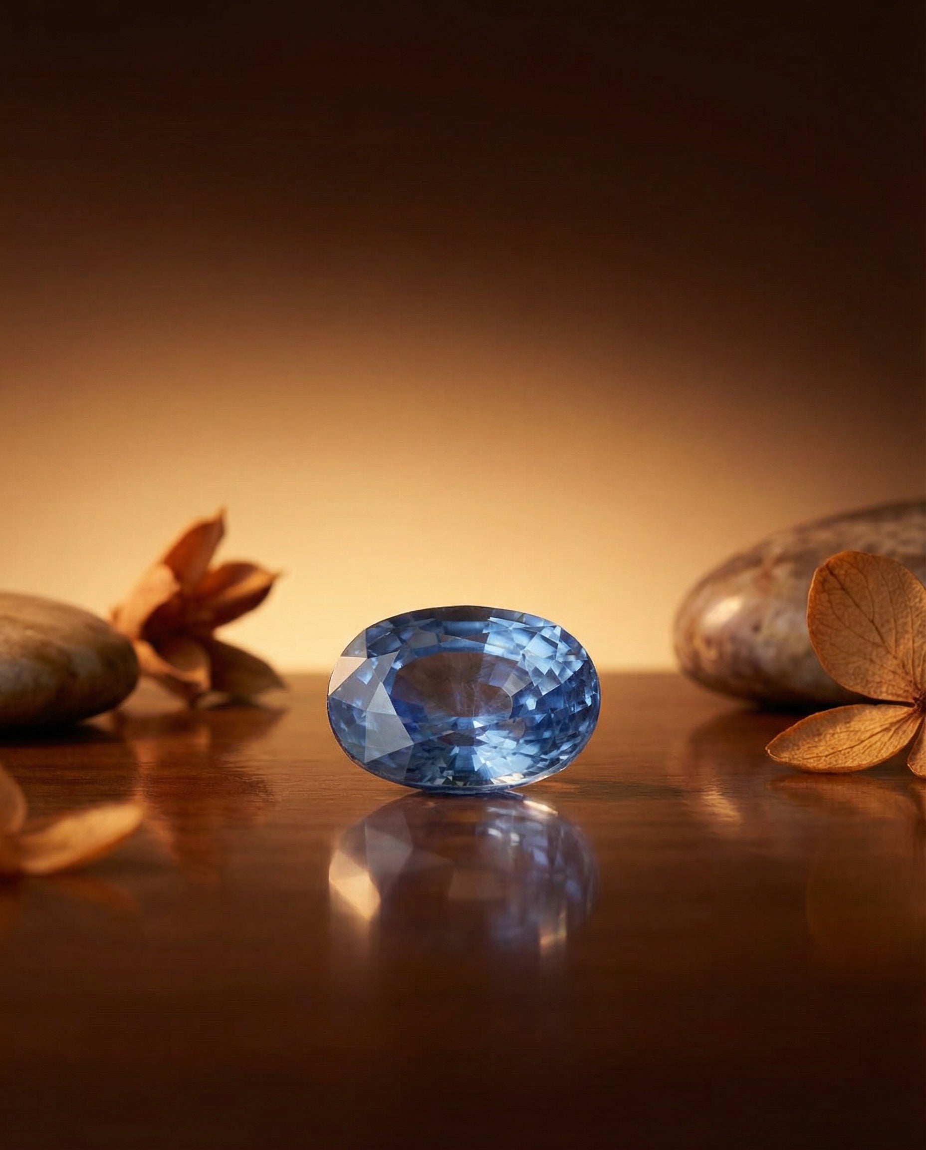 14.12ct Oval Blue Sapphire GIA Certified Madagascar - Skyjems Wholesale Gemstones