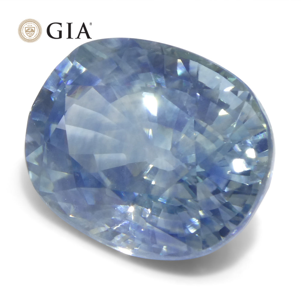14.12ct Oval Blue Sapphire GIA Certified Madagascar - Skyjems Wholesale Gemstones