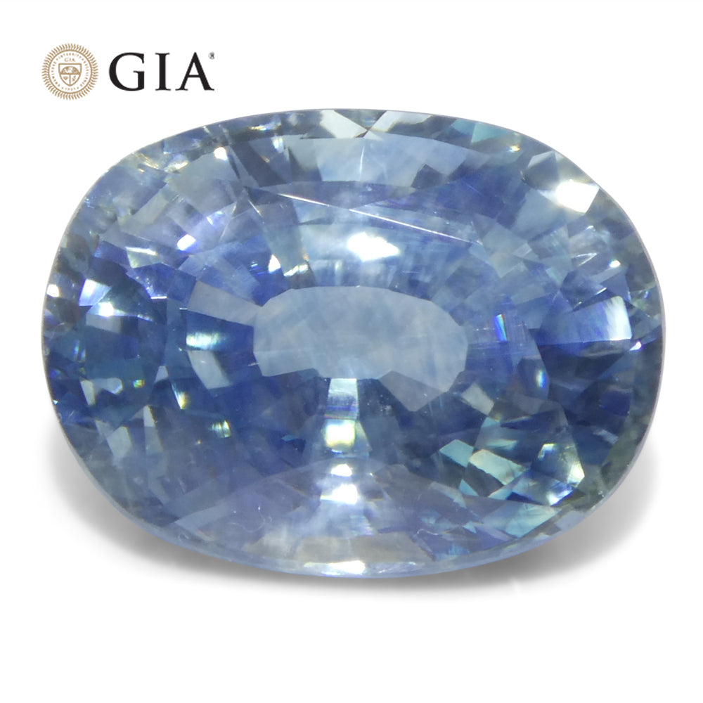 14.12ct Oval Blue Sapphire GIA Certified Madagascar - Skyjems Wholesale Gemstones