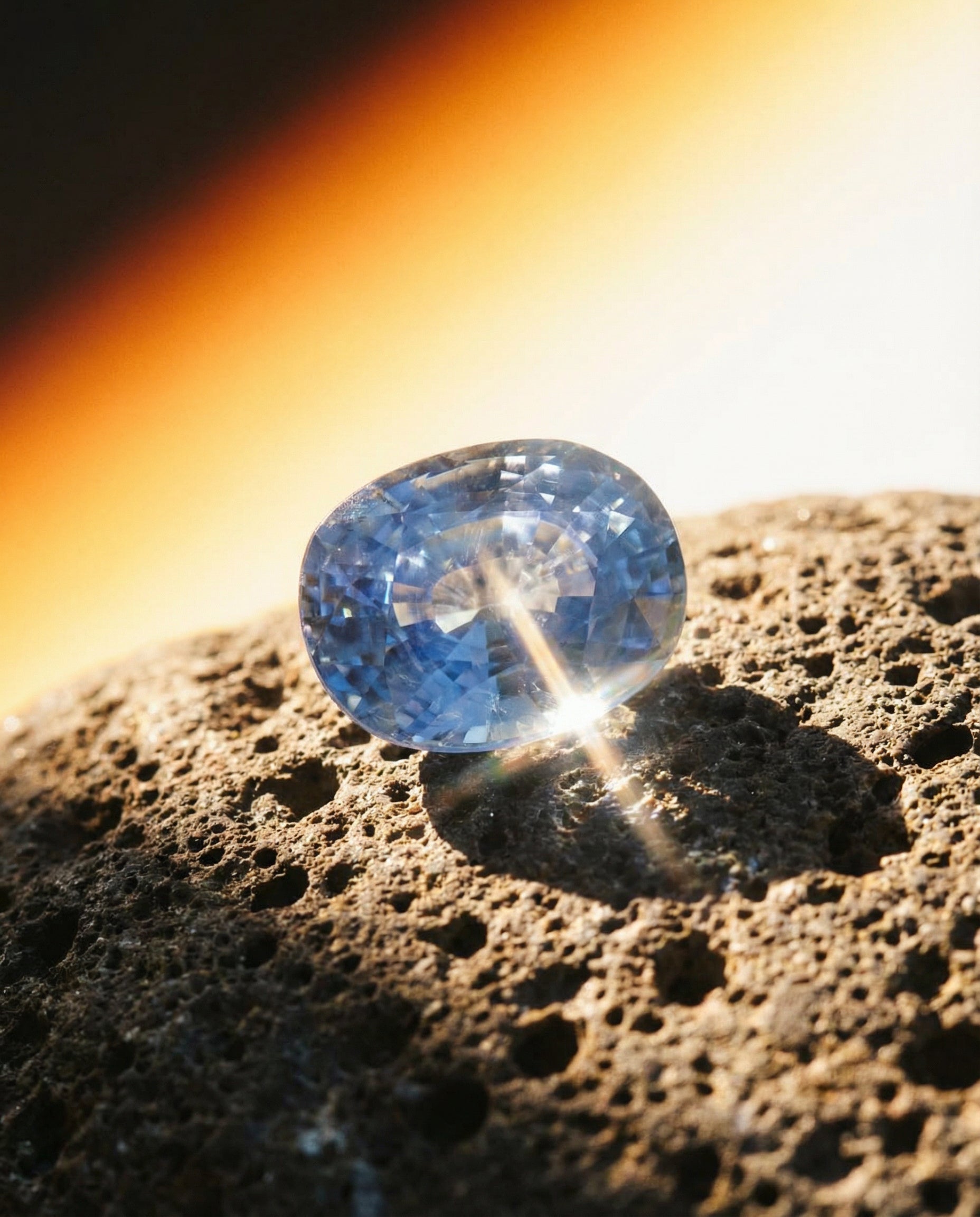 14.12ct Oval Blue Sapphire GIA Certified Madagascar - Skyjems Wholesale Gemstones