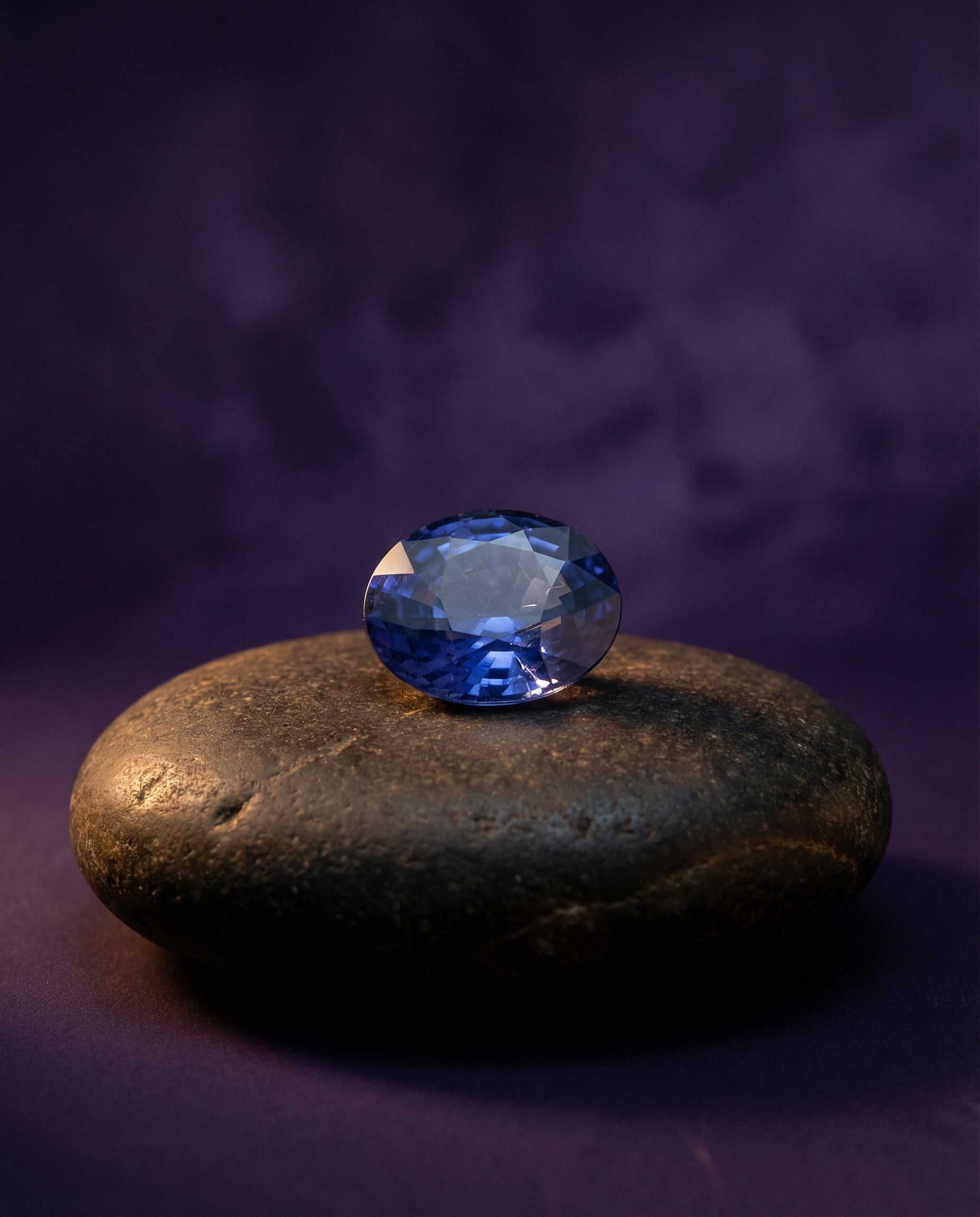 5.79ct Oval Blue Sapphire from Sri Lanka, GIA certified natural gemstone by SkyJems, premium Ceylon blue corundum