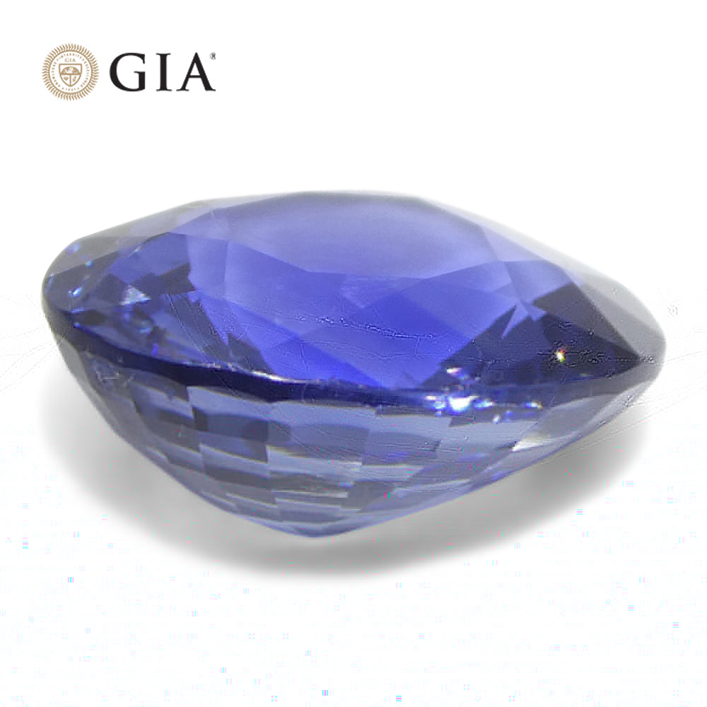 5.79ct Blue Sapphire from Sri Lanka, GIA certified oval gemstone by SkyJems, premium natural blue corundum