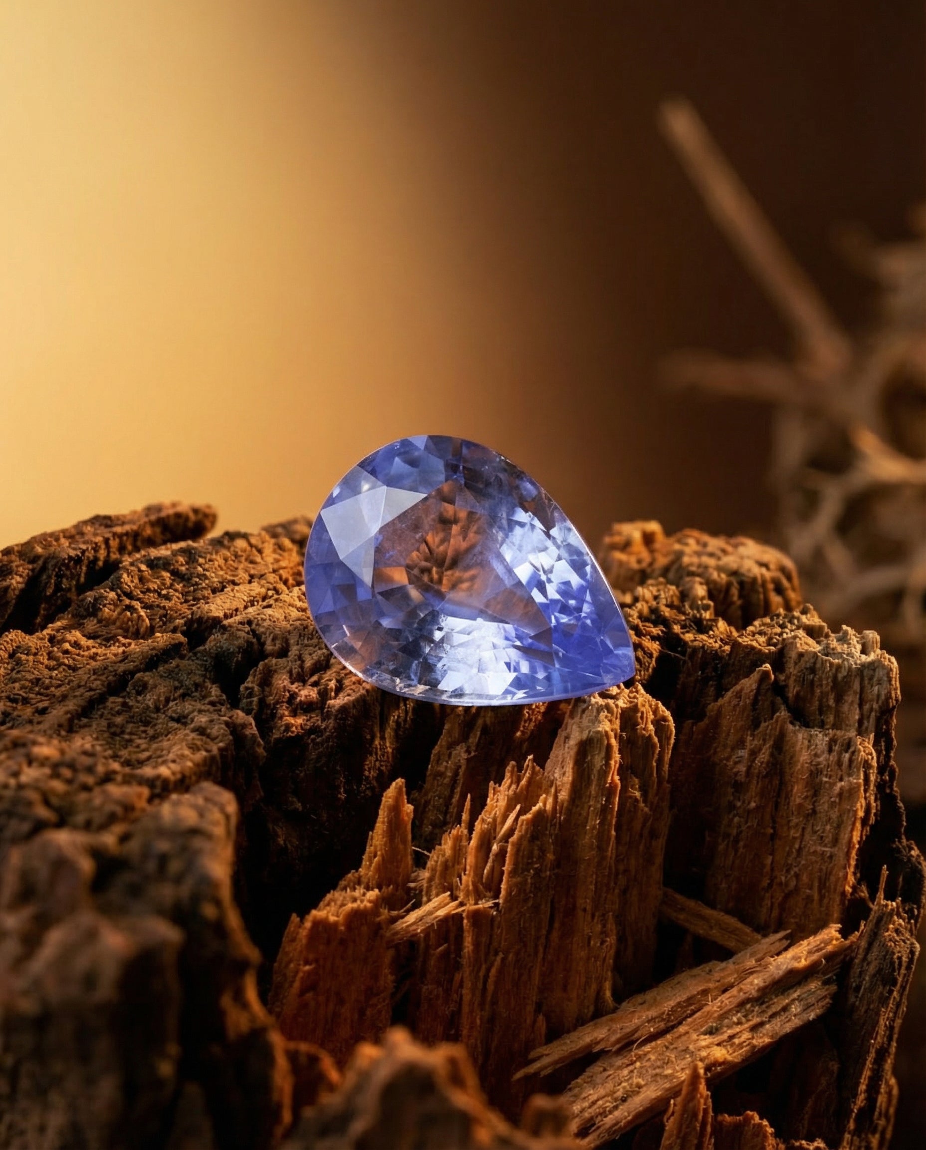 10.62ct Pear Blue Sapphire GIA Certified Sri Lanka - Skyjems Wholesale Gemstones