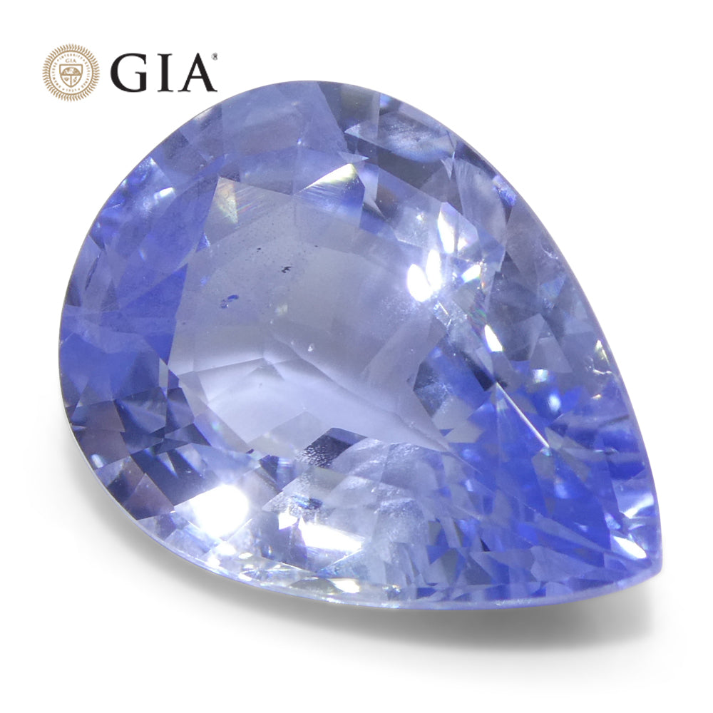 10.62ct Pear Blue Sapphire GIA Certified Sri Lanka - Skyjems Wholesale Gemstones