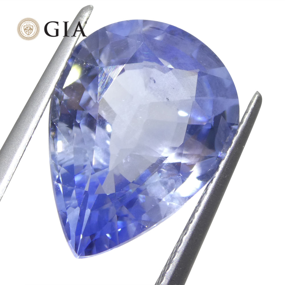 10.62ct Pear Blue Sapphire GIA Certified Sri Lanka - Skyjems Wholesale Gemstones