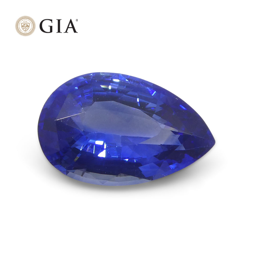 2.40ct Blue Pear Sapphire from Sri Lanka, GIA Certified Natural Gemstone by SkyJems Canadian Gem Experts