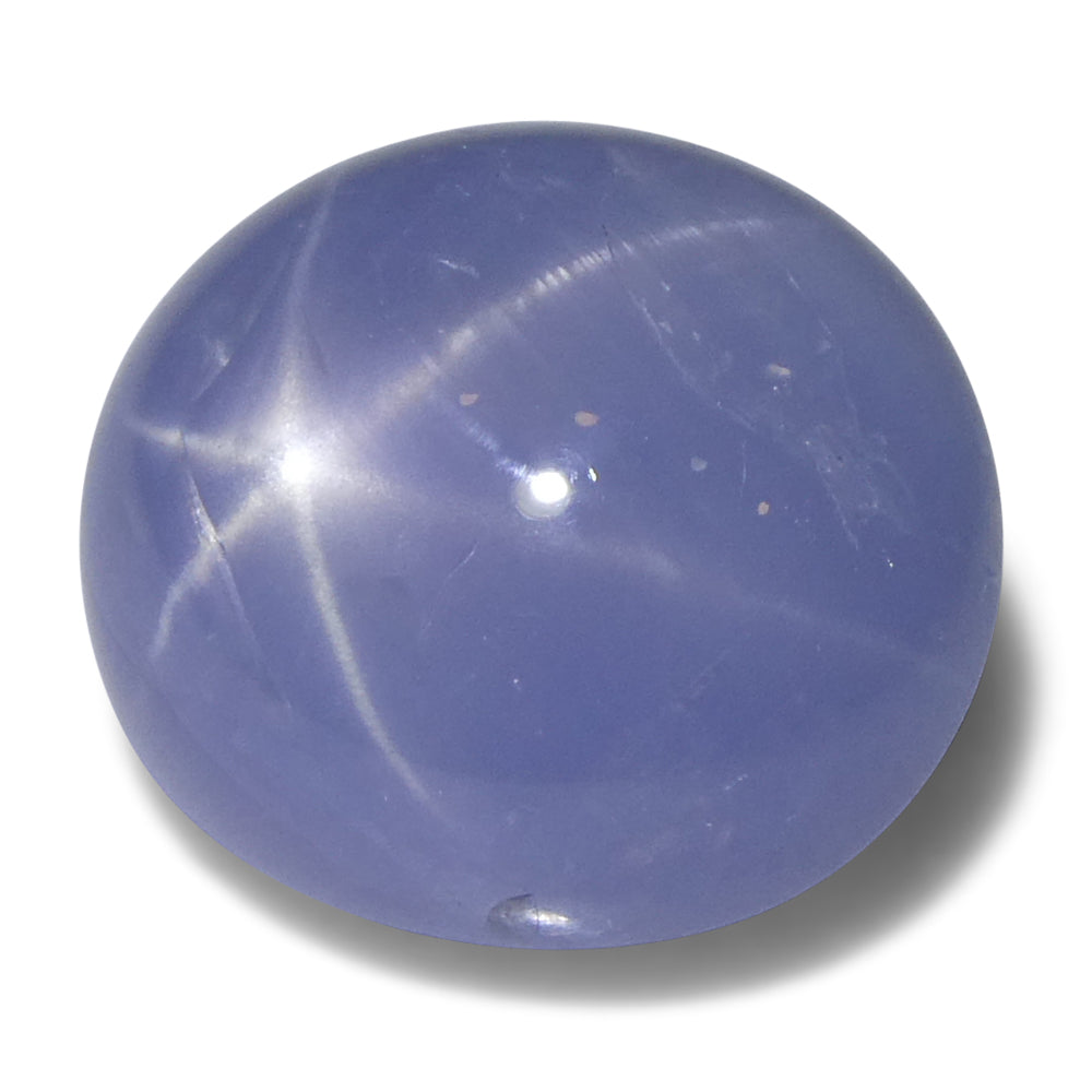 7.93ct Oval Cabochon Blue Star Sapphire from Sri Lanka Unheated - Skyjems Wholesale Gemstones