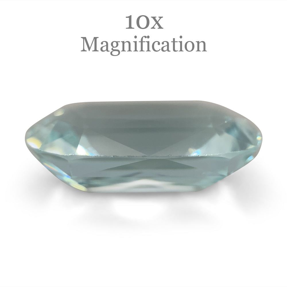 15.84ct Brazilian Greenish Blue Cushion Aquamarine, GIA Certified Natural Beryl from SkyJems Gemstones Canada