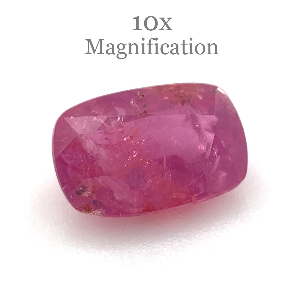 1.51ct Cushion Red Ruby from Tanzania, unheated natural gemstone by SkyJems Canadian gem specialists