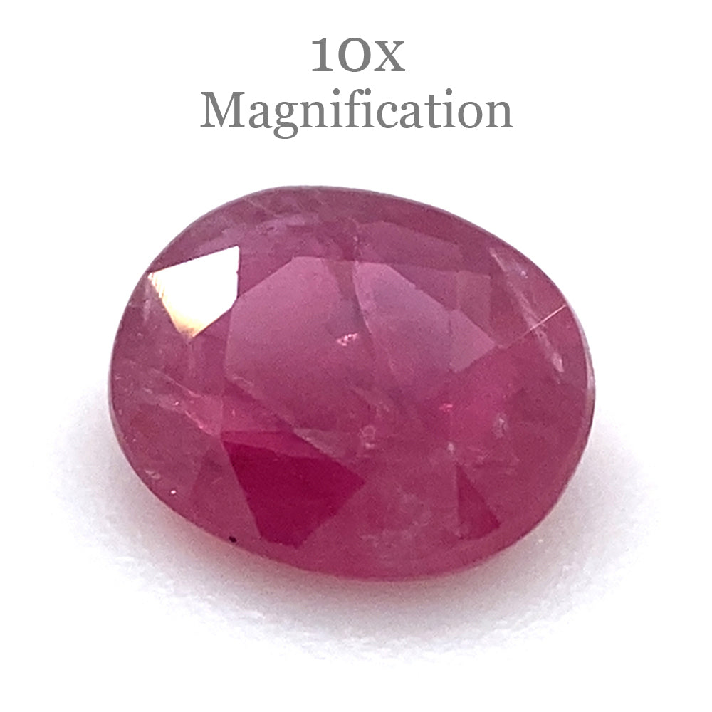 0.97ct Purplish Red Oval Madagascar Ruby, unheated natural gemstone from SkyJems Canadian gem specialists