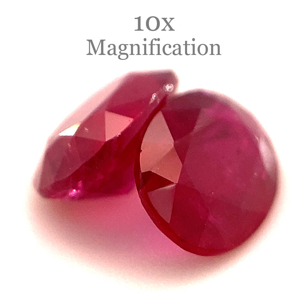 1.76ct Oval Red Ruby Pair from Mozambique, premium heated gemstones by SkyJems Canadian gem specialists