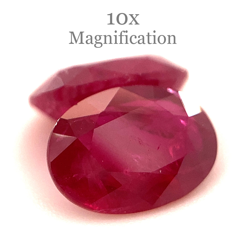 1.76ct Oval Red Ruby Pair from Mozambique, premium heated gemstone by SkyJems Canadian gem specialists