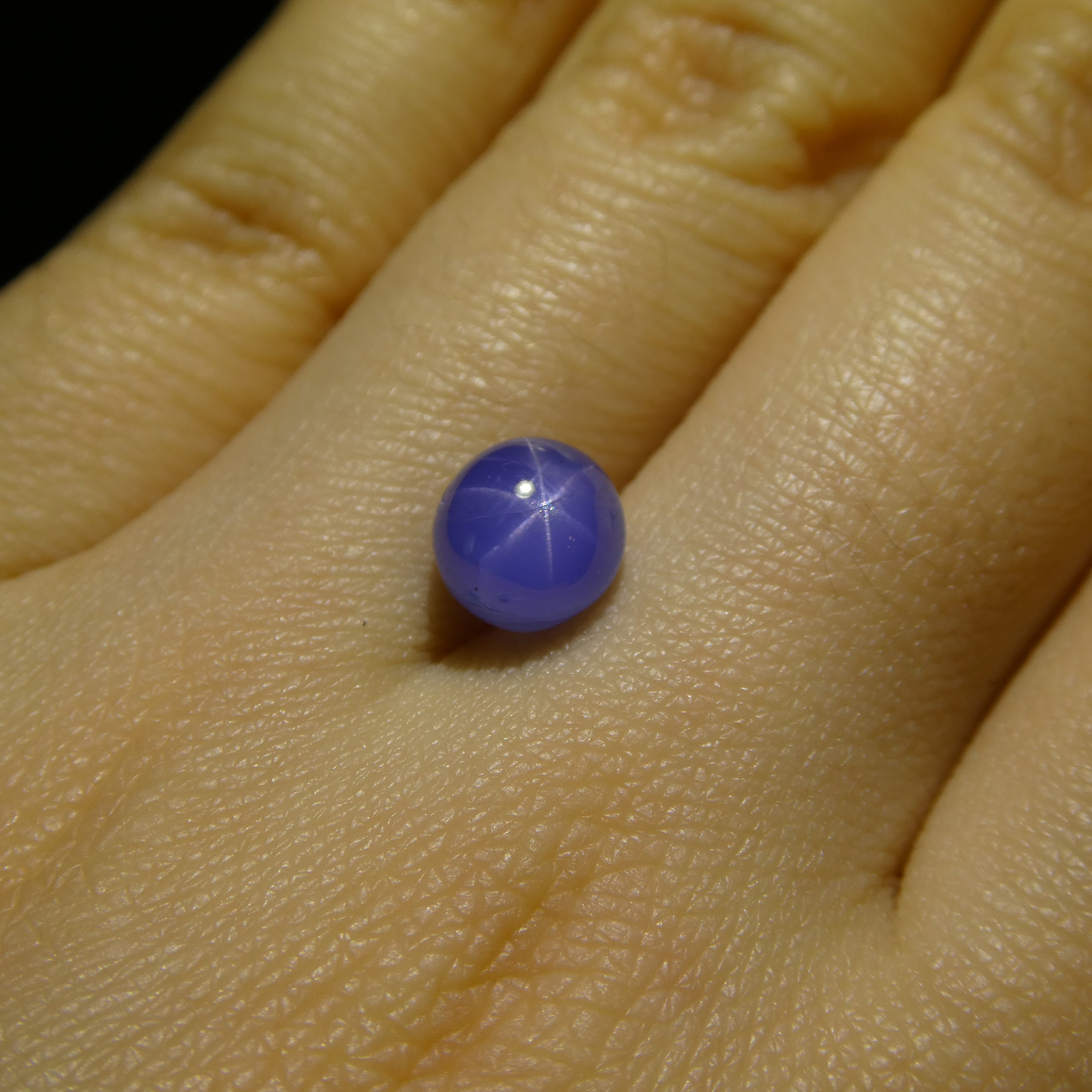 2.99ct Round Cabochon Blue Star Sapphire from Burma - Skyjems Wholesale Gemstones