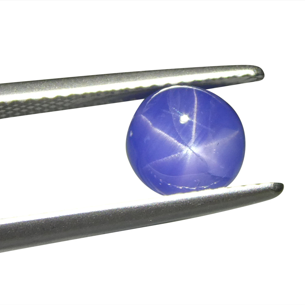 2.99ct Round Cabochon Blue Star Sapphire from Burma - Skyjems Wholesale Gemstones