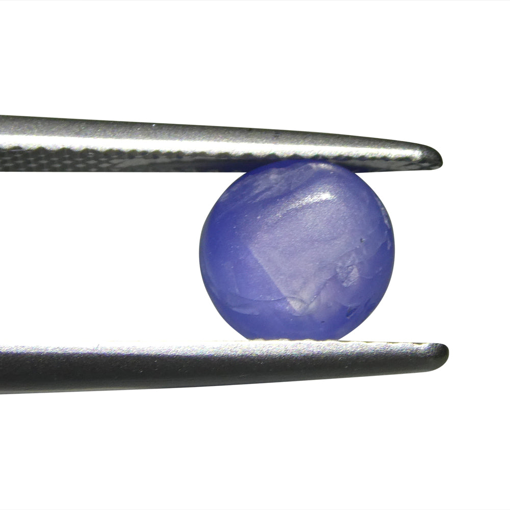 2.99ct Round Cabochon Blue Star Sapphire from Burma - Skyjems Wholesale Gemstones