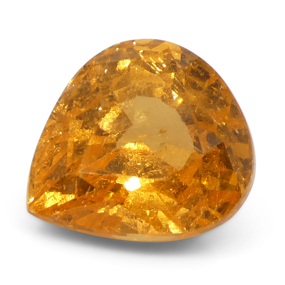 2.41ct Pear Fanta Orange Mandarin Spessartite/Spessartine Garnet from Namibia - Skyjems Wholesale Gemstones