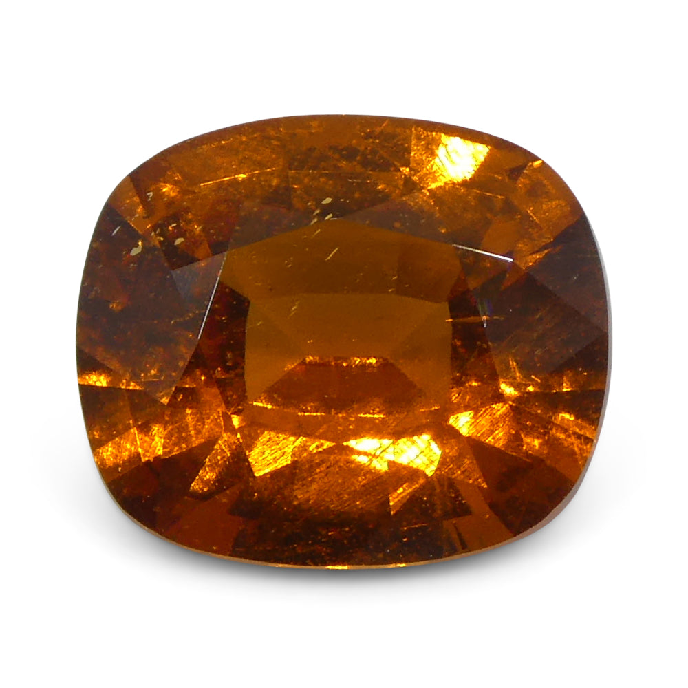 1.82ct Rectangular Cushion Fanta Orange Mandarin Spessartite/Spessartine Garnet from Namibia - Skyjems Wholesale Gemstones