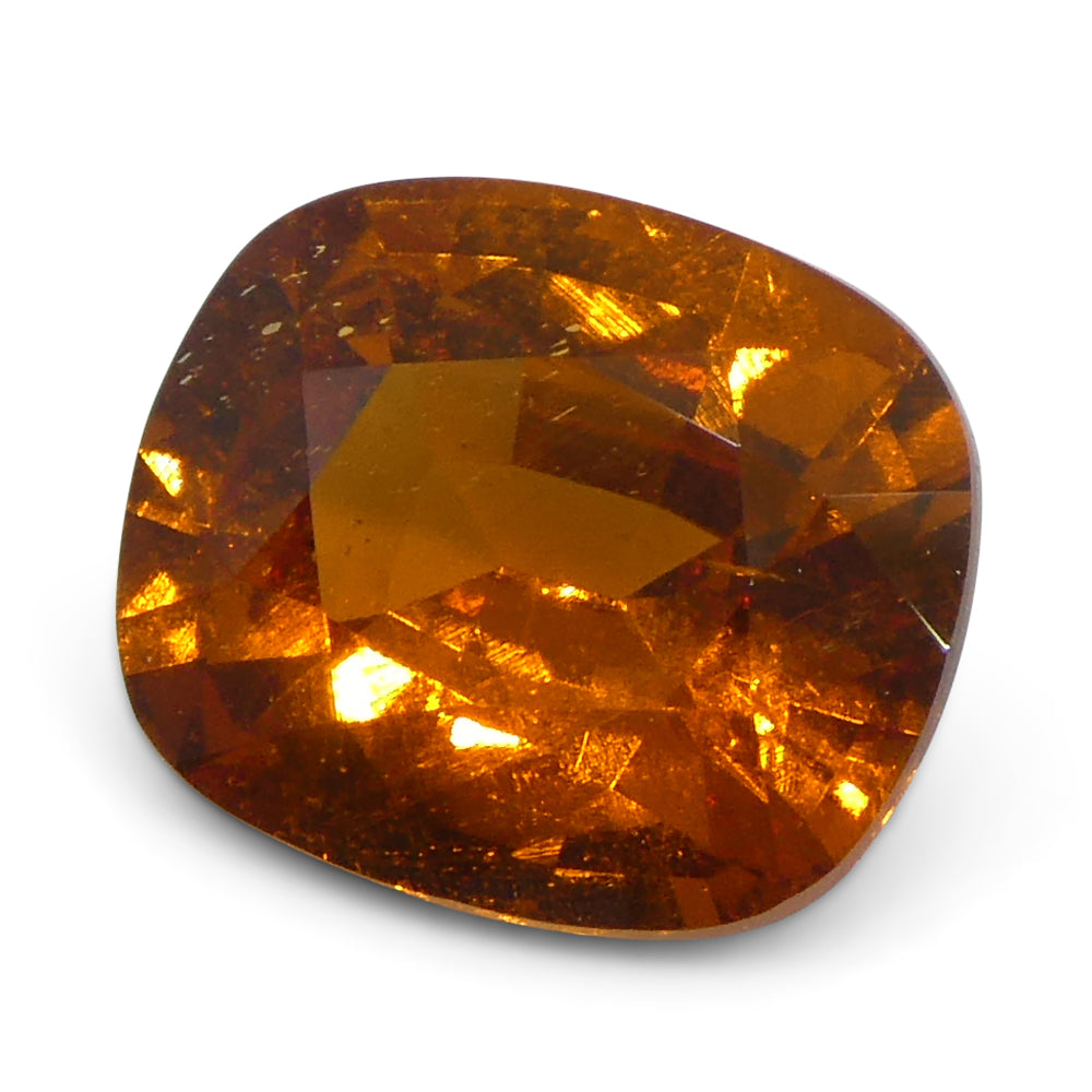 1.82ct Rectangular Cushion Fanta Orange Mandarin Spessartite/Spessartine Garnet from Namibia - Skyjems Wholesale Gemstones
