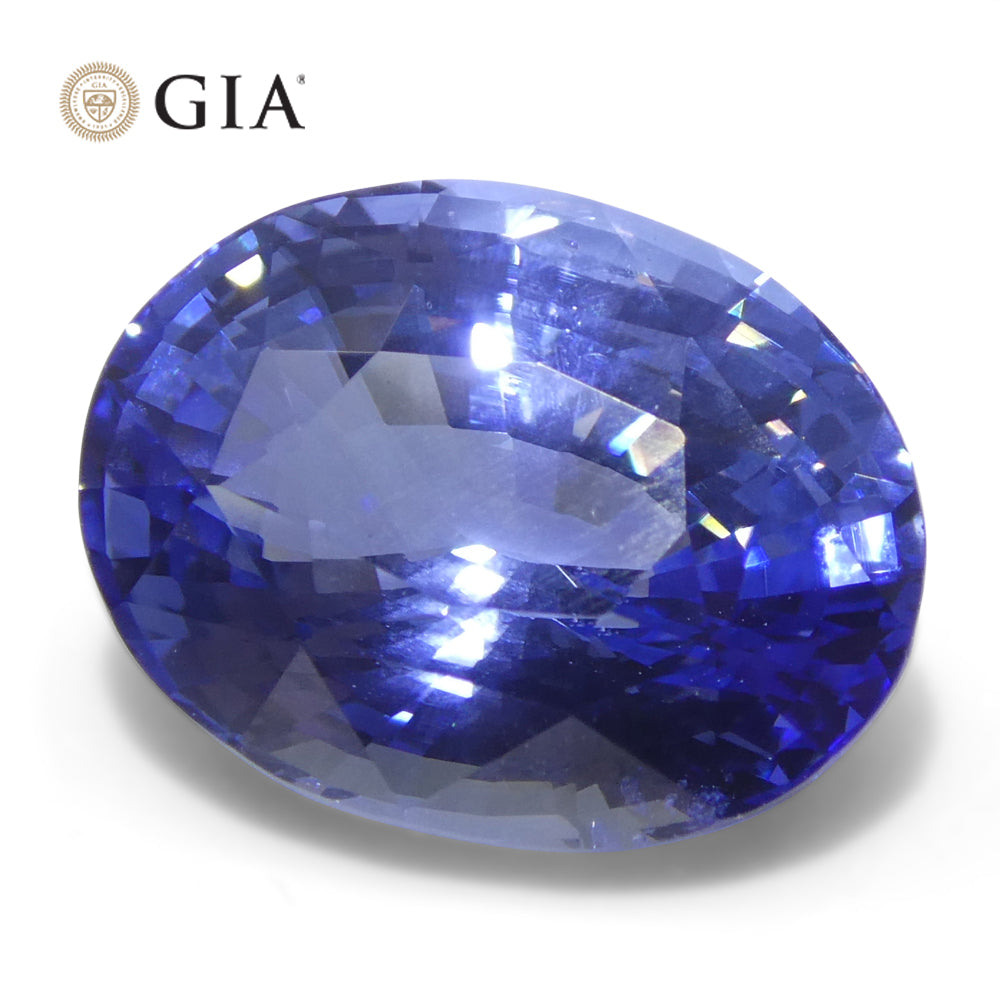 6.52ct Oval Blue Sapphire from Sri Lanka, GIA certified natural gemstone by SkyJems, premium Ceylon blue corundum