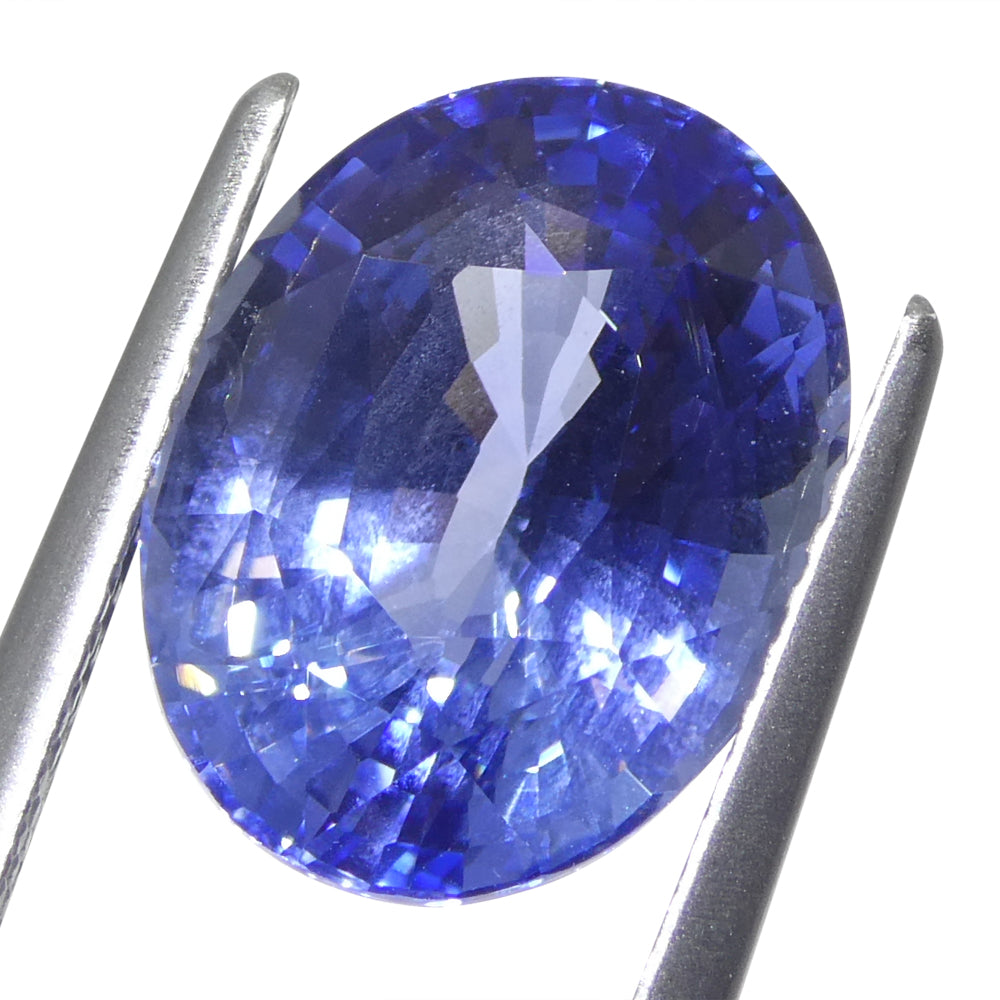5.79ct Blue Sapphire from Sri Lanka, oval-cut natural gemstone, GIA certified, premium quality SkyJems collection