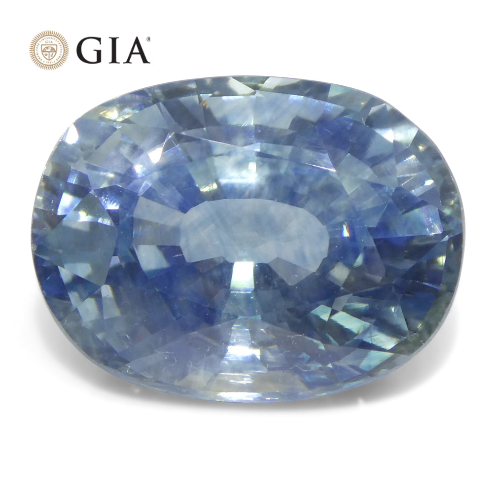 14.12ct Oval Blue Sapphire GIA Certified Madagascar - Skyjems Wholesale Gemstones