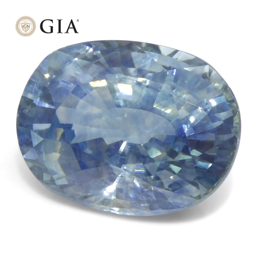 14.12ct Oval Blue Sapphire GIA Certified Madagascar - Skyjems Wholesale Gemstones