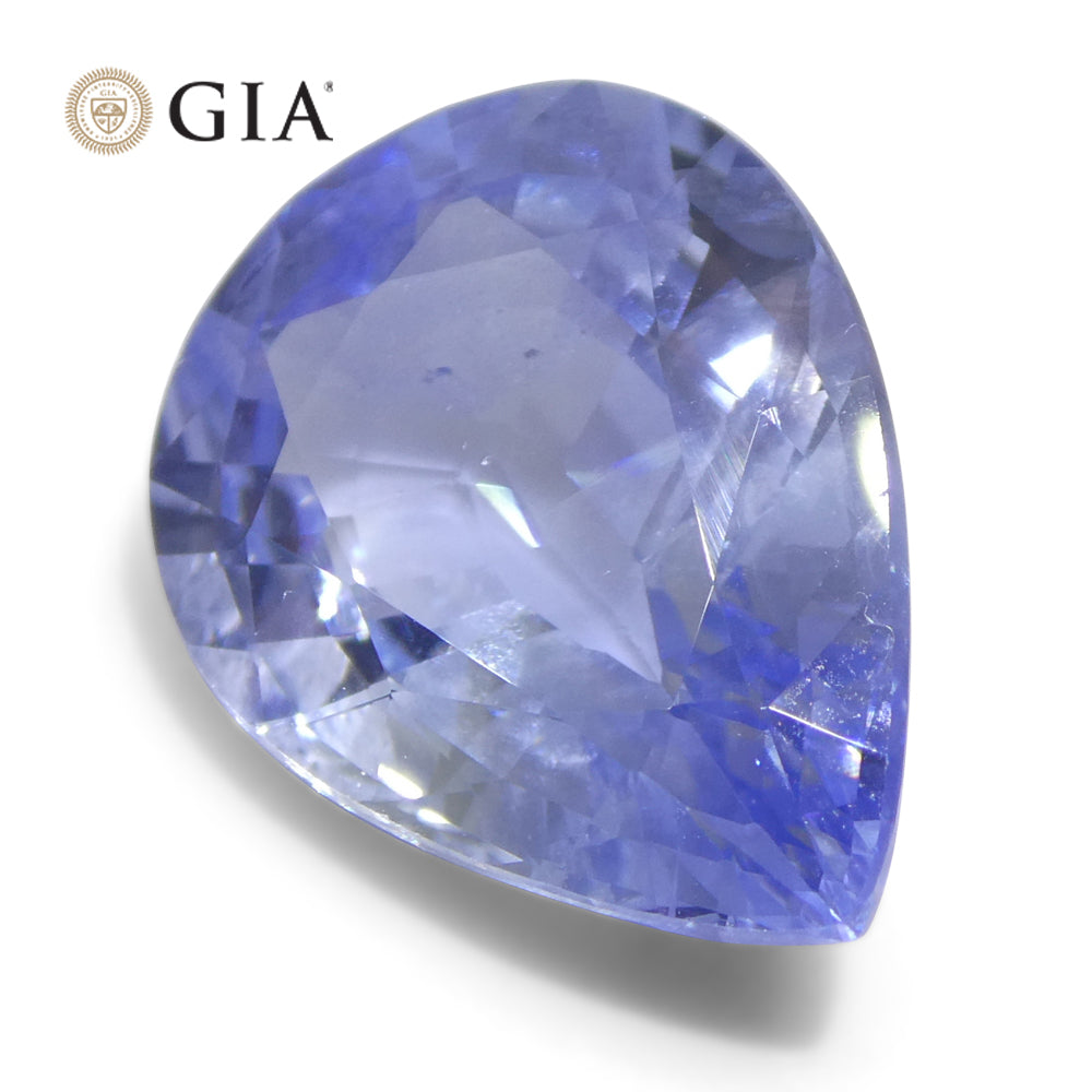 10.62ct Pear Blue Sapphire GIA Certified Sri Lanka - Skyjems Wholesale Gemstones