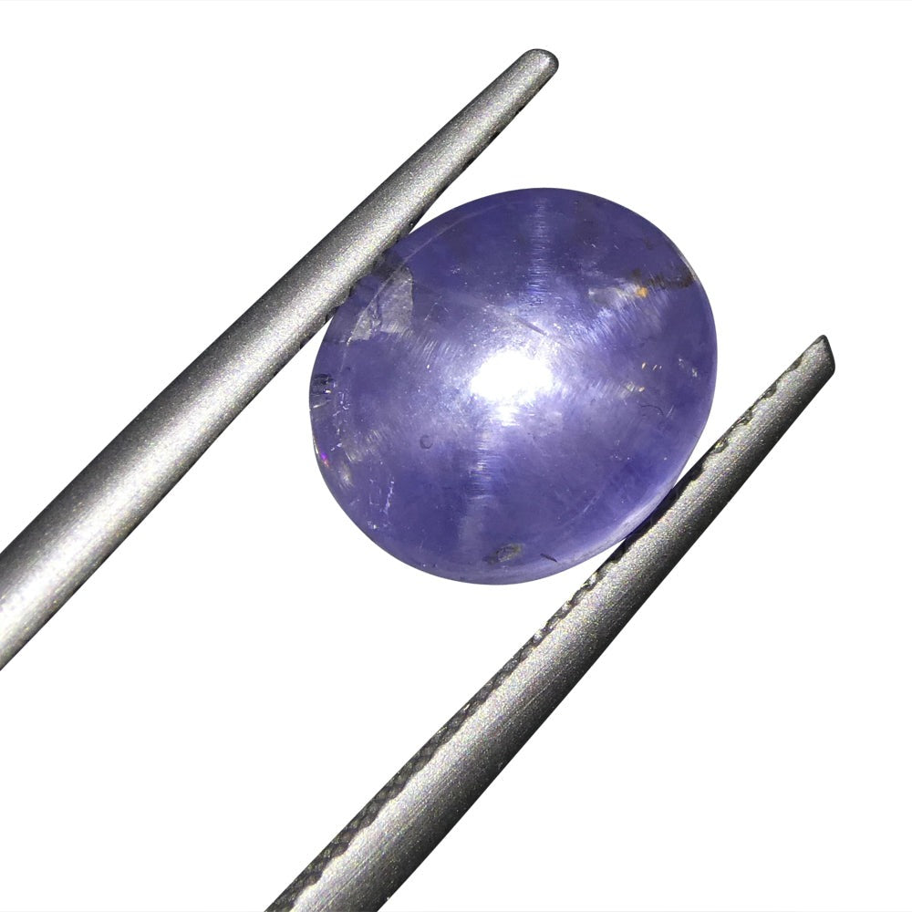 5.1ct Oval Cabochon Blue Star Sapphire GIA Certified - Skyjems Wholesale Gemstones