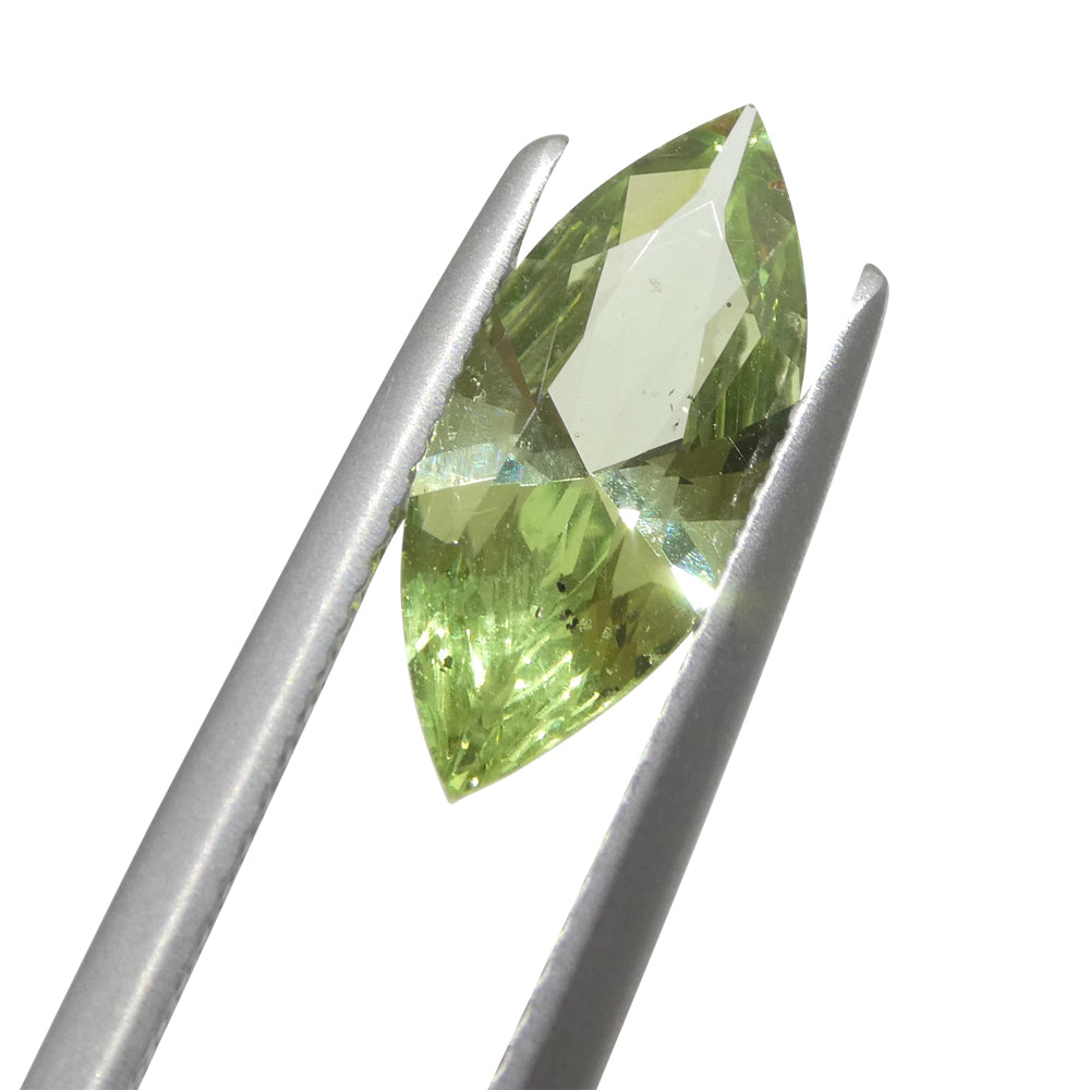1.85ct Marquise Mint Green Tsavorite Garnet from Tanzania, rare gemstone by SkyJems Canadian gem specialists