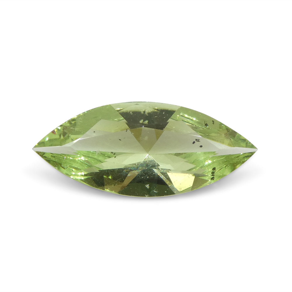 1.85ct Marquise Mint Green Tsavorite Garnet from Tanzania, rare gem by SkyJems Canadian gemstone experts