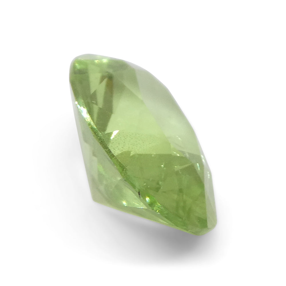 SkyJems 2.43ct Oval Mint Green Tsavorite Garnet from Tanzania, rare green gemstone in modified brilliant cut