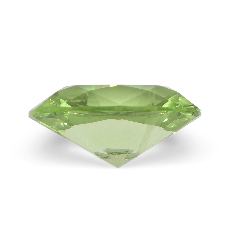 SkyJems 2.43ct Oval Mint Green Tsavorite Garnet from Tanzania, rare green gemstone in modified brilliant cut