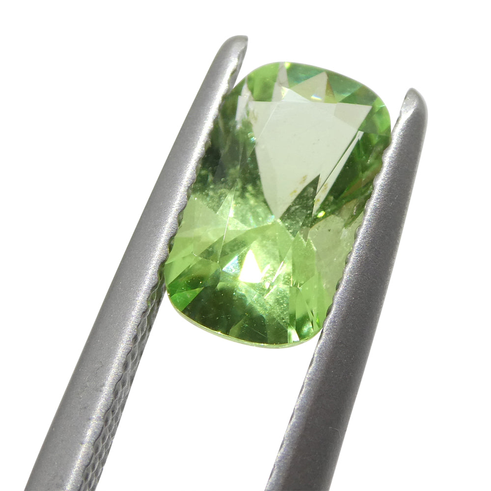 1.48ct Mint Green Tsavorite Garnet from Tanzania, Rectangular Cushion Cut | Premium Rare Gemstone by SkyJems
