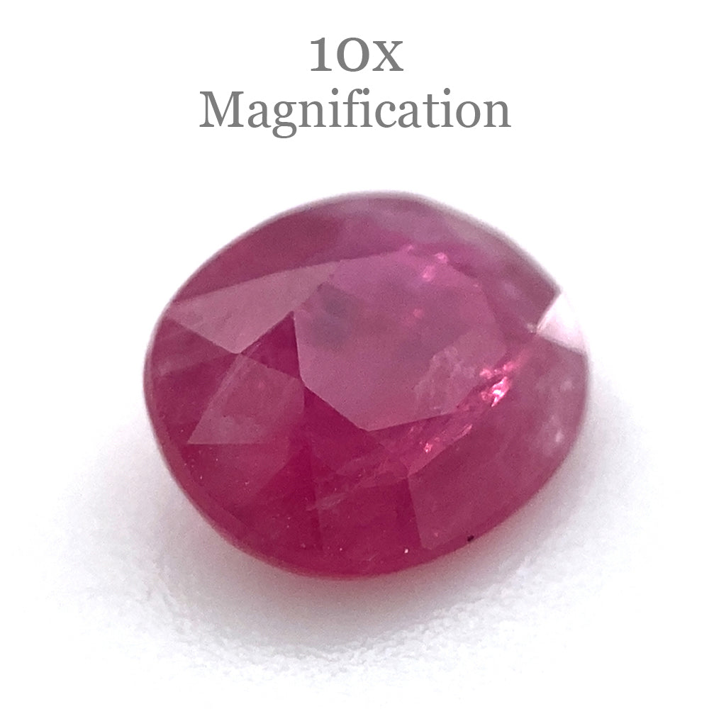 0.97ct Purplish Red Oval Madagascar Ruby, unheated natural gemstone from SkyJems Canadian gem specialists