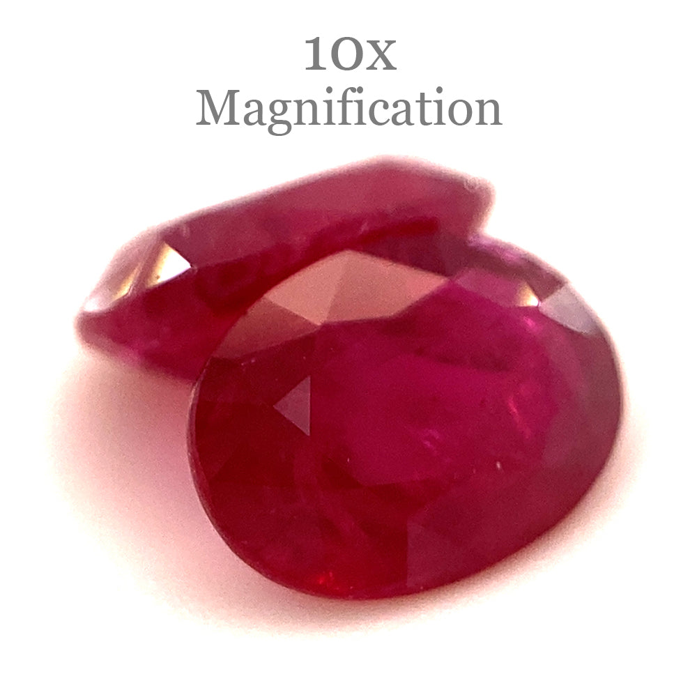 1.76ct Oval Red Ruby Pair from Mozambique, premium heated gemstones by SkyJems, Canadian gem specialists since 1967