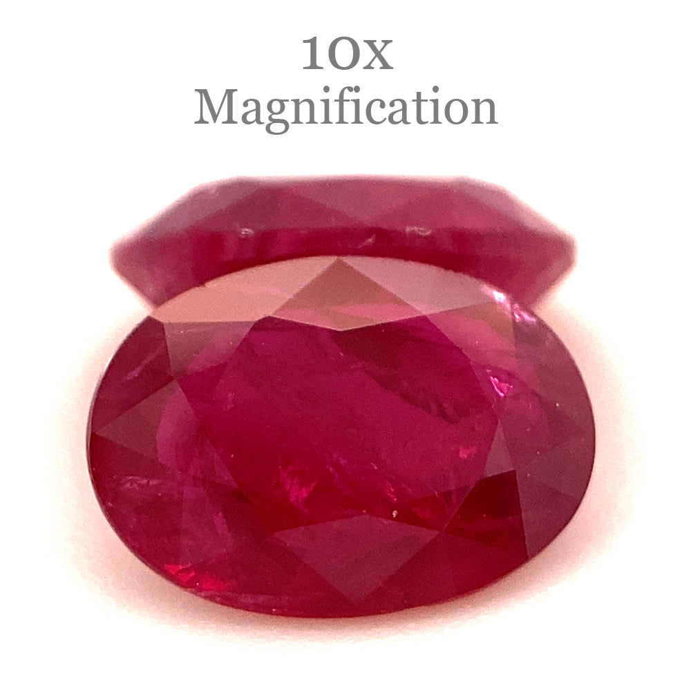 1.76ct Oval Red Ruby Pair from Mozambique, premium heated gemstones by SkyJems Canadian gem specialists