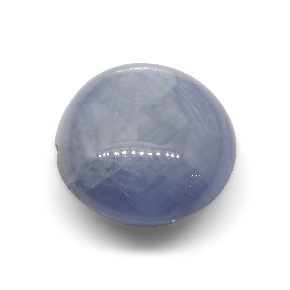 8.95ct Oval Cabochon Blue Star Sapphire from Sri Lanka, Unheated - Skyjems Wholesale Gemstones