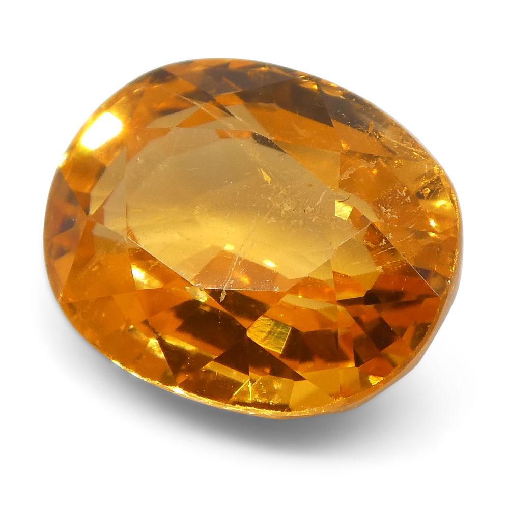 2.55 ct Oval Vivid Fanta Orange Spessartite/Spessartine Garnet - Skyjems Wholesale Gemstones